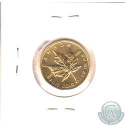 1989 Canada 1/4oz $10 .9999 Fine Gold Maple Leaf (TAX Exempt)