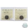 Image 1 : Lot of 2x Canada 10-cent ICCS Certified MS-66 Dated 1969 Small Date & 1972. 2pcs