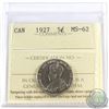 Image 1 : 1927 Canada 5-cent ICCS Certified MS-62