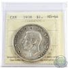 Image 1 : 1938 Canada Silver $1 ICCS Certified MS-64