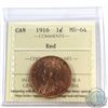 Image 1 : 1916 Canada 1-cent ICCS Certified MS-64 Red