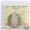 Image 1 : 1958 Canada 50-cent Dot ICCS Certified MS-63