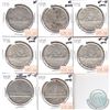 Image 1 : Lot of 1935-1939 Canada Silver $1 VG to EF (coins have various impairments). 8pcs