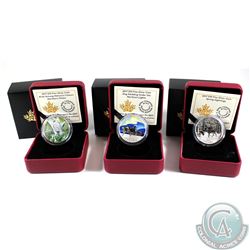 Lot of 2017 Canada $10 Fine Silver Coins - Birds Among Nature's Colours: Northern Flicker, Iconic Ca