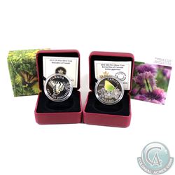 2013 & 2015 Canada $20 Butterflies of Canada - 2013 Canadian Tiger Swallowtail & 2015 Giant Sulphur 
