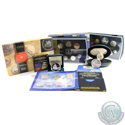 1999 Canada RCM Estate Lot. You will receive: 1999 Proof Like Set, 1999 Proof Dollar, 1999 Brilliant