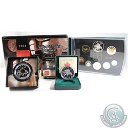 2001 Canada RCM Estate Lot. You will receive the following: 2001 Proof Dollar, 2001 Brilliant Uncirc