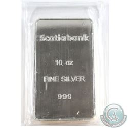Scotiabank 10oz .999 Fine Silver Bar Sealed in original Wrap (Tax Exempt)