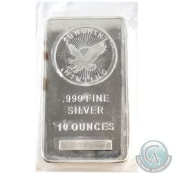 Sunshine 10oz .999 Fine Silver Bar (Tax Exempt)