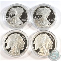 Lot of Sunshine 1oz Fine Silver Rounds (Tax Exempt). You will receive the Liberty and Buffalo Design