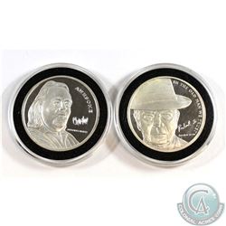 Pair of Pawn Stars 1oz Fine Silver Medallions (Tax Exempt). You will receive the Chum Lee and 'The O