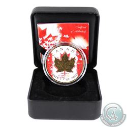 2015 Canada $5 Silver Maple with Coloured/Gilt 1965-2015 Design (Tax Exempt)