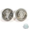 Image 1 : Pair of Zombucks 1oz Fine Silver Rounds (Tax Exempt). You will receive the 'Morgue Anne' and 'The Wa