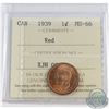 Image 1 : 1939 Canada 1-cent ICCS Certified MS-66 Red