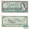 Image 1 : 1954 4 Digit RADAR $1.00 Note with Serial Number Z/F3849483