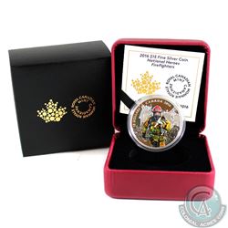 2016 Canada $15 National Heroes - Firefighters Fine Silver Coin (Tax Exempt)