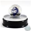 Image 1 : 2009 Canada $20 Toronto Maple Leafs NHL Goalie Mask & Acrylic Stand Sterling Silver.