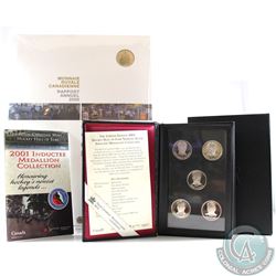2006 Canada RCM Annual Report with Gold Plated 50-cent & 2001 Hockey Hall of Fame Inductee Medallion