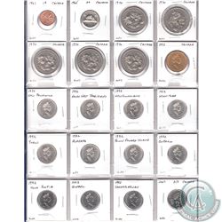 Estate Lot of Mixed Canada Uncirculated coins dated 1961 to 2007. Please refer to images for the coi