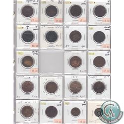 Estate Lot of 1859-1936 Canada 1-cent Collection. You will receive the following dates: 1859 Narrow 