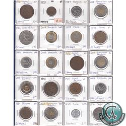 Estate Lot of 1910-2008 Miscellaneous World Coin Collection. 20pcs