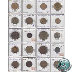 Estate Lot of 1917-2009 Miscellaneous World Coin Collection. 20pcs