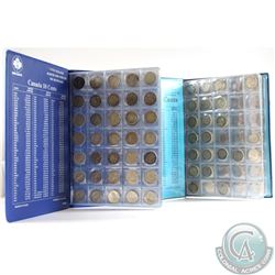 Estate Lot of 100x Canada 10-cent Dated 1899-2001 in Blue Uni-Safe Folders. There is $7.60 face valu
