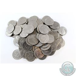 Lot of 100x Canada Nickel Dollars Dated Anywhere From 1968-1986