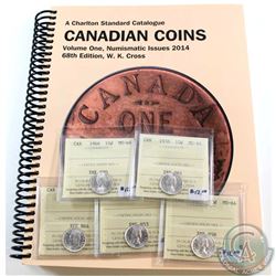 1952, 1955, 1957, 1958 & 1966 Canada 10-cent ICCS Certified MS-64. 5pcs *Included is a 2014 Charlton