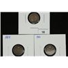 Image 1 : 1907, 1909 & 1910 CANADA SILVER 5 CENTS