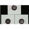 Image 2 : 1907, 1909 & 1910 CANADA SILVER 5 CENTS