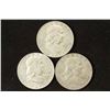 Image 1 : 1952-D,60-D & 61-D FRANKLIN HALF DOLLARS
