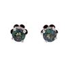 Image 2 : 1.19 ctw Alexandrite Stone Earrings - 14KT White Gold