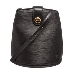 Louis Vuitton Black Epi Leather Cluny Shoulder Bag