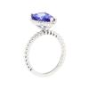 Image 4 : 2.54 ctw Tanzanite Ring - 14KT White Gold
