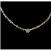 Image 2 : 14KT Yellow Gold 21.46 ctw Rough Diamond Necklace