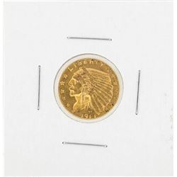 1913 $2 1-2 Indian Head Gold Coin CU