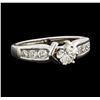 Image 1 : 0.80 ctw Diamond Ring - 14KT White Gold