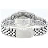 Image 5 : Rolex Mens Satinless Steel Black Index Pyramid Diamond Datejust Wristwatch