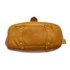 Image 4 : Prada Mustard Yellow Pebbled Leather Double Handle Shoulder Bag