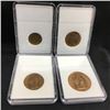 Image 2 : Great Britain BU Coins (4) Capsules:  (CHOICE of 2 Sets)