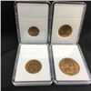 Image 2 : Great Britain BU Coins (4) Capsules:  (CHOICE of 2 Sets)
