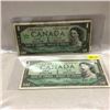 Image 1 : Canada $1 Bills (2) *1954 & *1967