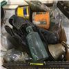 Image 1 : Tray Lot: Skates, Tobacco Tins, Bell, Bottles, etc