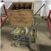 Image 1 : Bottle Cart w/Wooden Crates - Northwest Brewing (Original Bottles) & Orange Crush (Capital Beverages