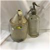 Image 1 : 1/2 Gallon Crown Crock Jug & Seltzer Water Bottle