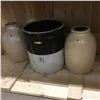 Image 1 : Crock Trio : 5gal & 2 Salt Glazed
