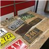 Image 2 : Wooden Box Lot: Collection of Lic Plates (1919 + Variety Years!)
