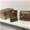 Image 1 : Old Virginia & Benton Mixture Tobacco Tins & 3 Cigar Boxes