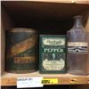 Image 1 : Tower of Confectioner Tins & Bottles (Large Group)